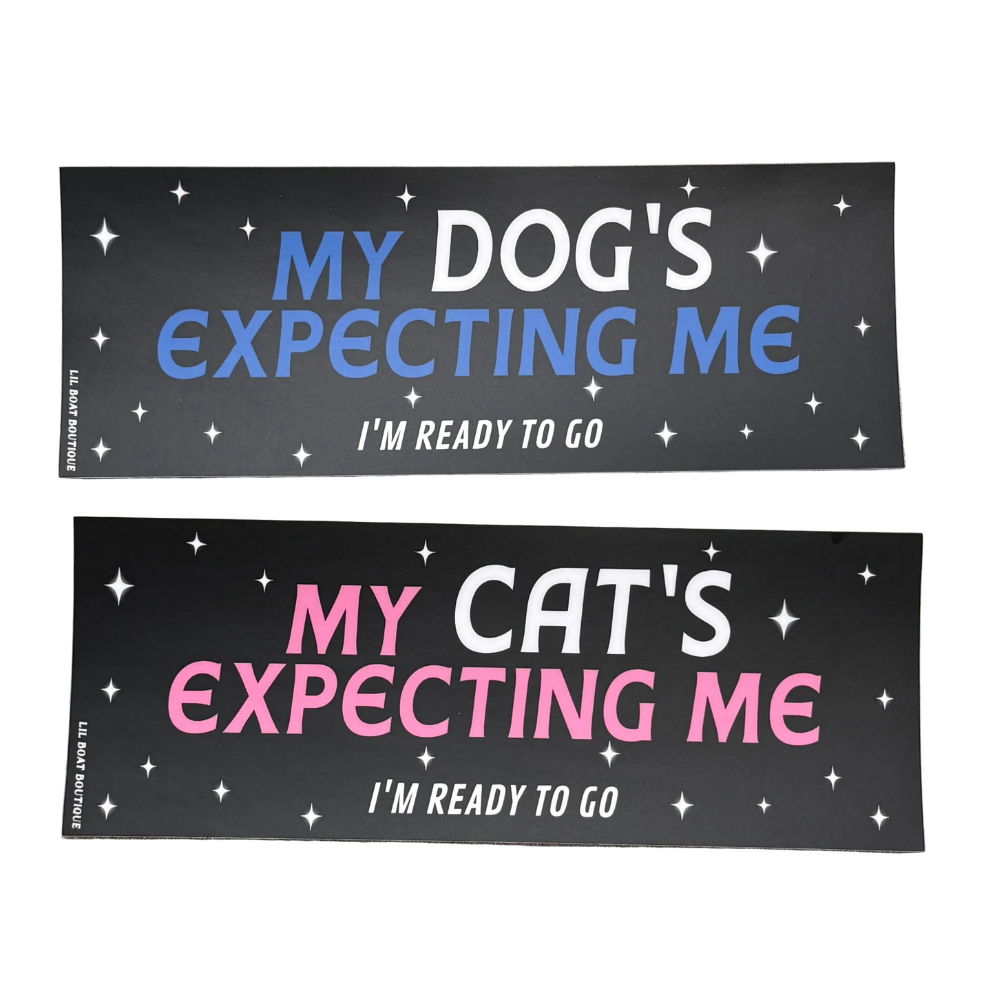 My Dog's Expecting Me (matte) - Bumper Sticker - Djo Gloom