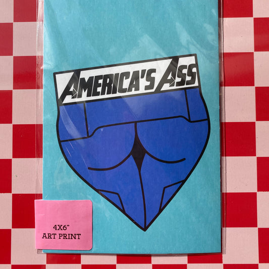 America's Ass - 4 x 6" Print Postcard