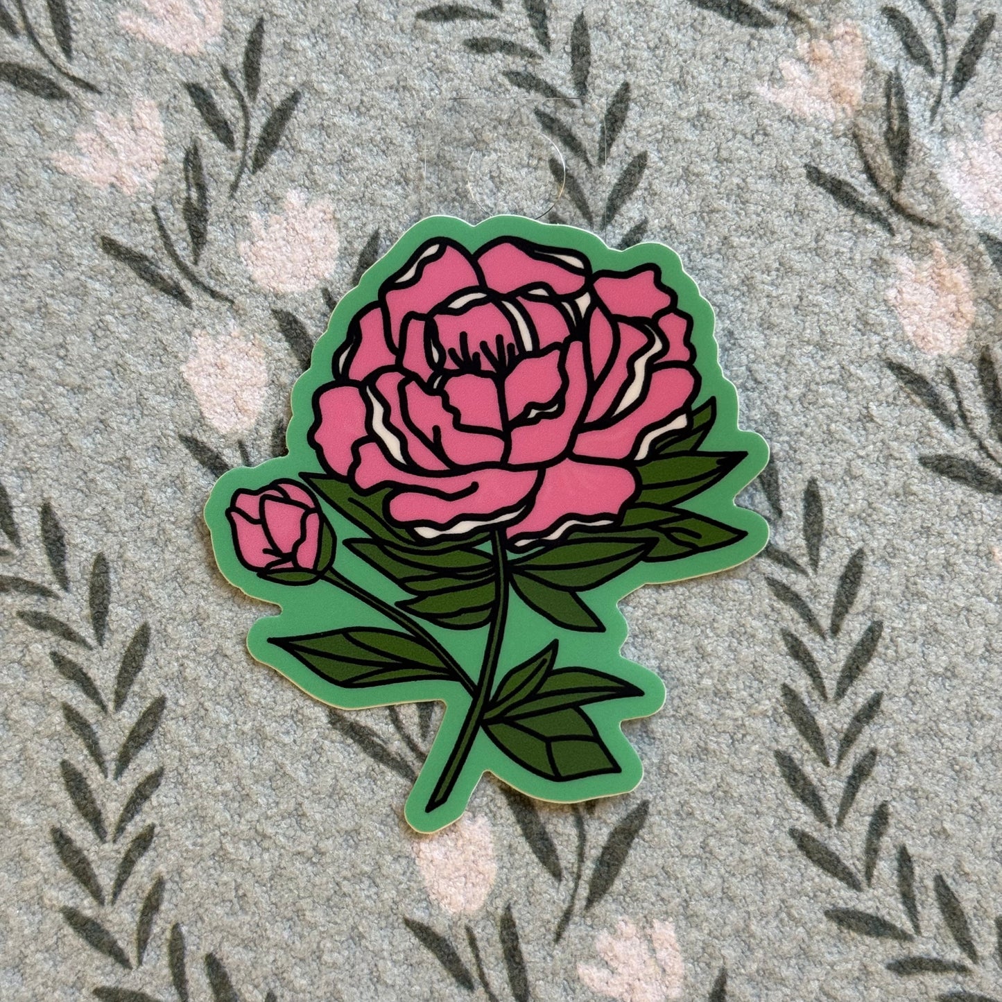 Pink Peony - 3" Vinyl Sticker