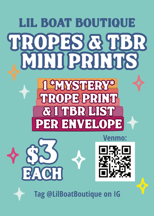 Tropes & TBR Mini Prints - Full Rec Lists!