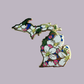 Michigan Apple Blossom Pin - State Flower Series - MI