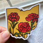Ohio Carnation Sticker - Limited Early Version
