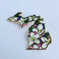 Michigan Apple Blossom Pin - State Flower Series - MI