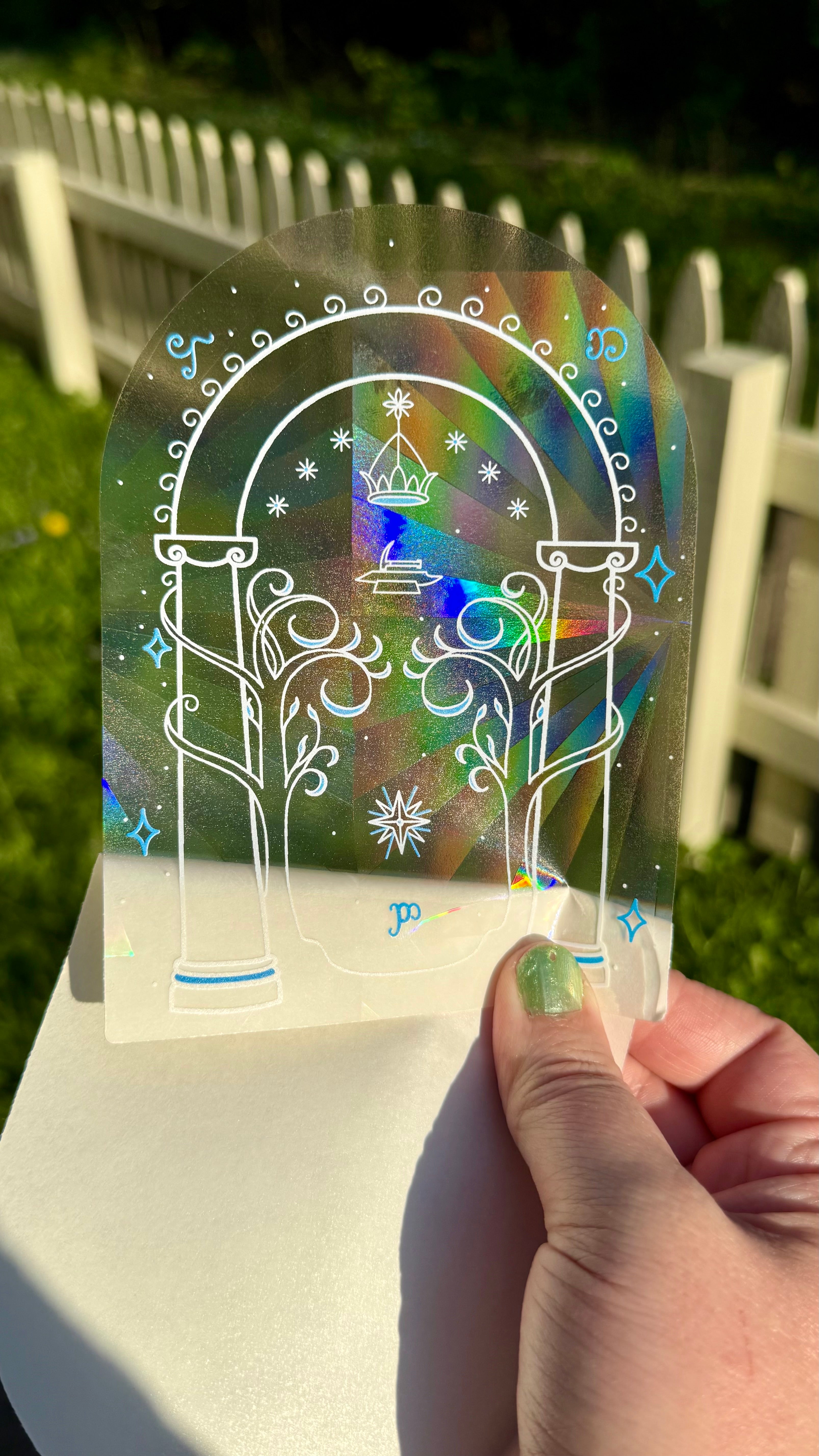 Speak Friend and Enter Rainbow Maker Doors of Durin LOTR