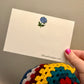 One Day The Sadness Will End 4x6" Print - Postcard Blue Rose