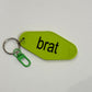 brat Motel Keychain