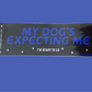 My Dog's Expecting Me (glossy) - Bumper Sticker - Djo Gloom