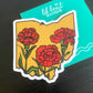 Ohio Carnation Sticker - Limited Early Version