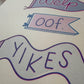 Welp Oof Yikes Risograph Print - v.2