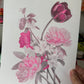 Vintage Bouquet Two-Color Risograph 8x10" Print