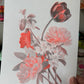 Vintage Bouquet Two-Color Risograph 8x10" Print