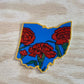 Ohio Scarlet Carnation Vinyl Sticker State Flower Stickers