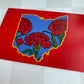 Ohio Scarlet Carnation - 4 x 6" Print - Postcard