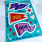 Mini Moods Vinyl Sticker Sheet 4x6" - Oh Shit, Ugh, Ope