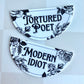 Tortured Poet 3" Vinyl Sticker TTPD