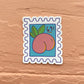 Peach 69c Stamp Vinyl Sticker