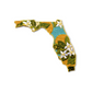 Florida Orange Blossom - Embroidered Patch - State Flower Series