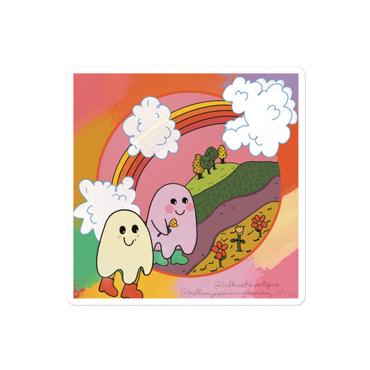 Ghosties DTIYS - POD - Bubble-free Vinyl Sticker - Patreon Exclusive