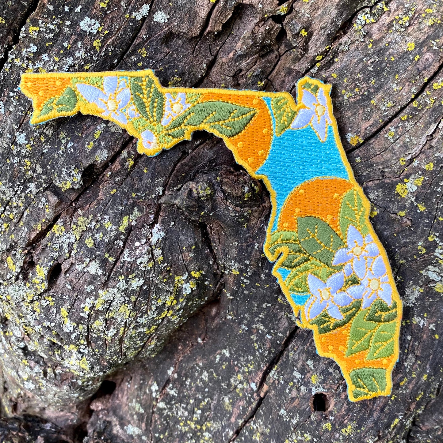 Florida Orange Blossom - Embroidered Patch - State Flower Series