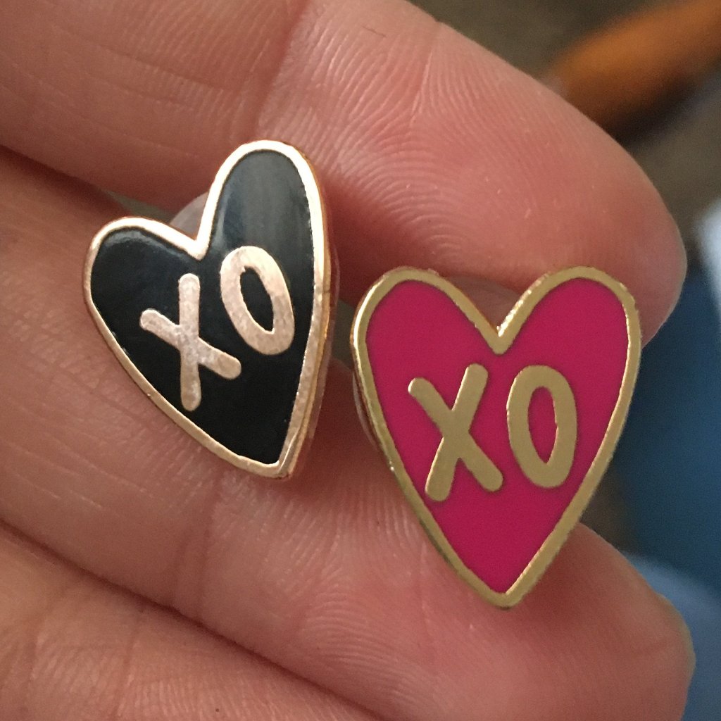 xo Heart - Multiple Colors - Mini Board Filler pins - Hard Enamel Pin