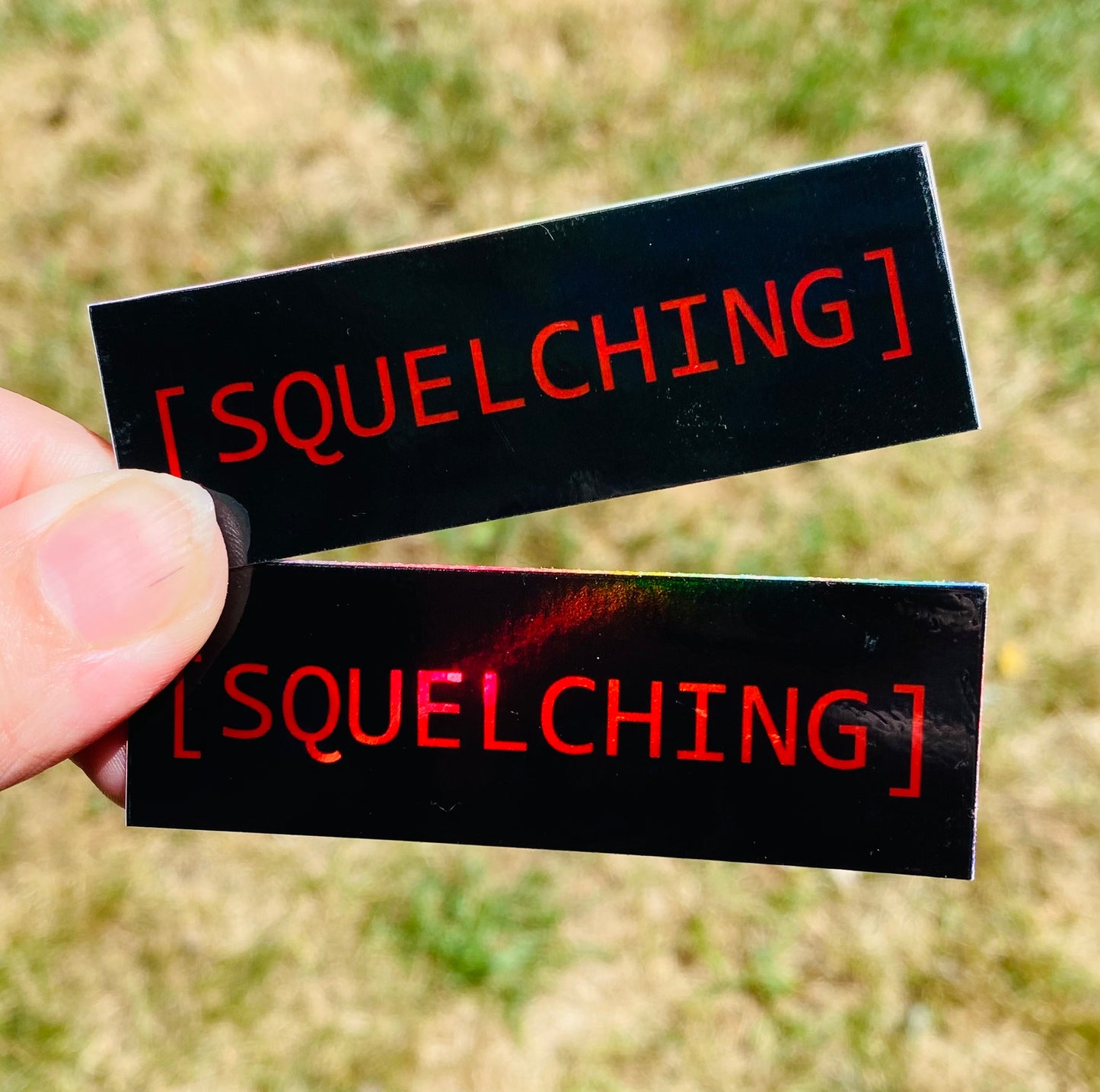 [SQUELCHING] Holographic Sticker