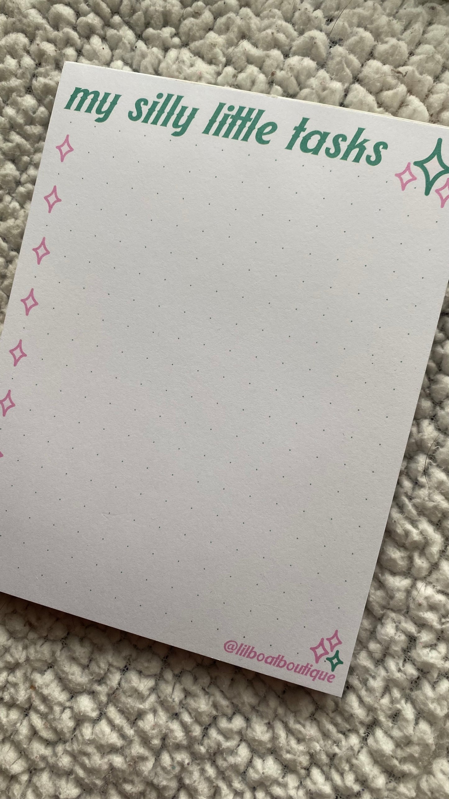 Silly Little Tasks Notepad - Notepad Only