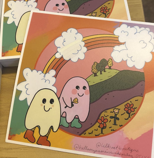 Ghosties - DTIYS - 4" Vinyl Sticker