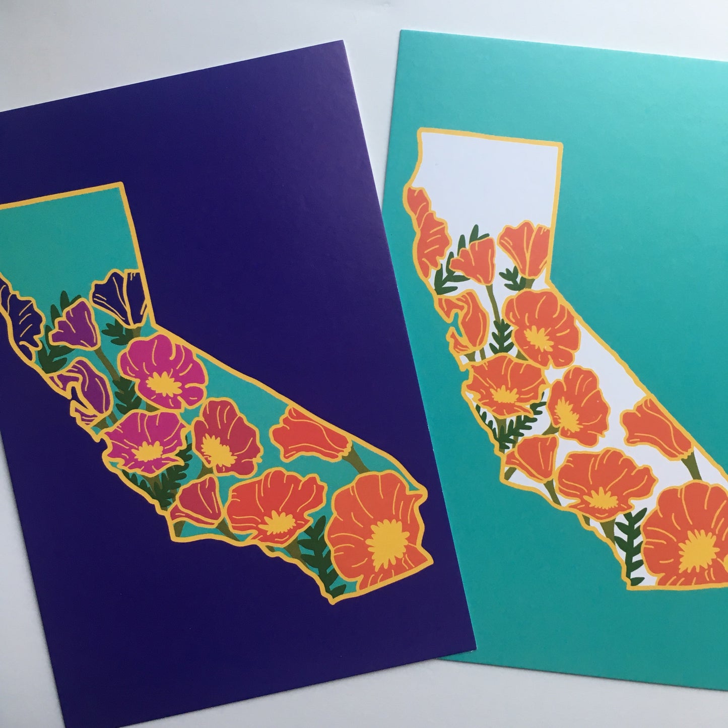 California Poppy SUNSET - 4 x 6" Print - Postcard