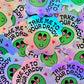 Take Me To Your Daddy holographic sticker