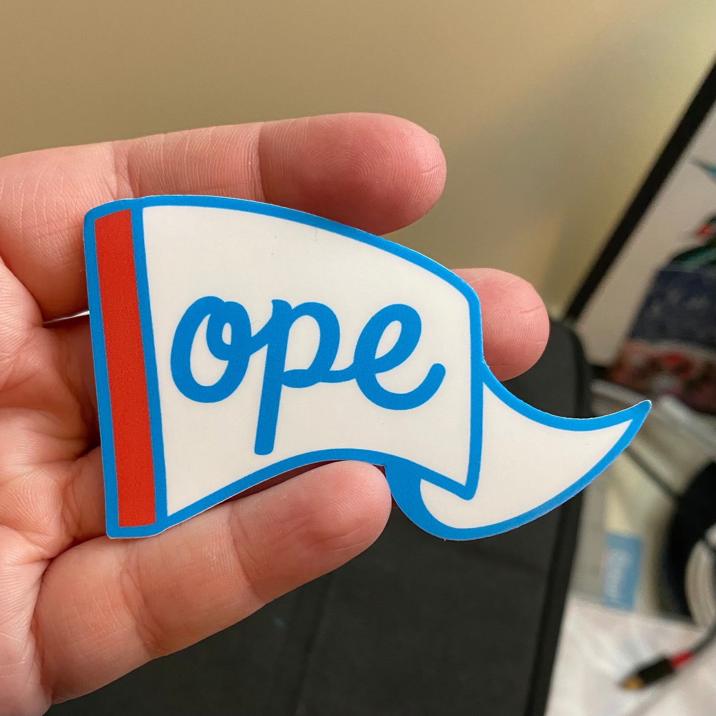 Ope - Chicago Flag Themed Vinyl Sticker