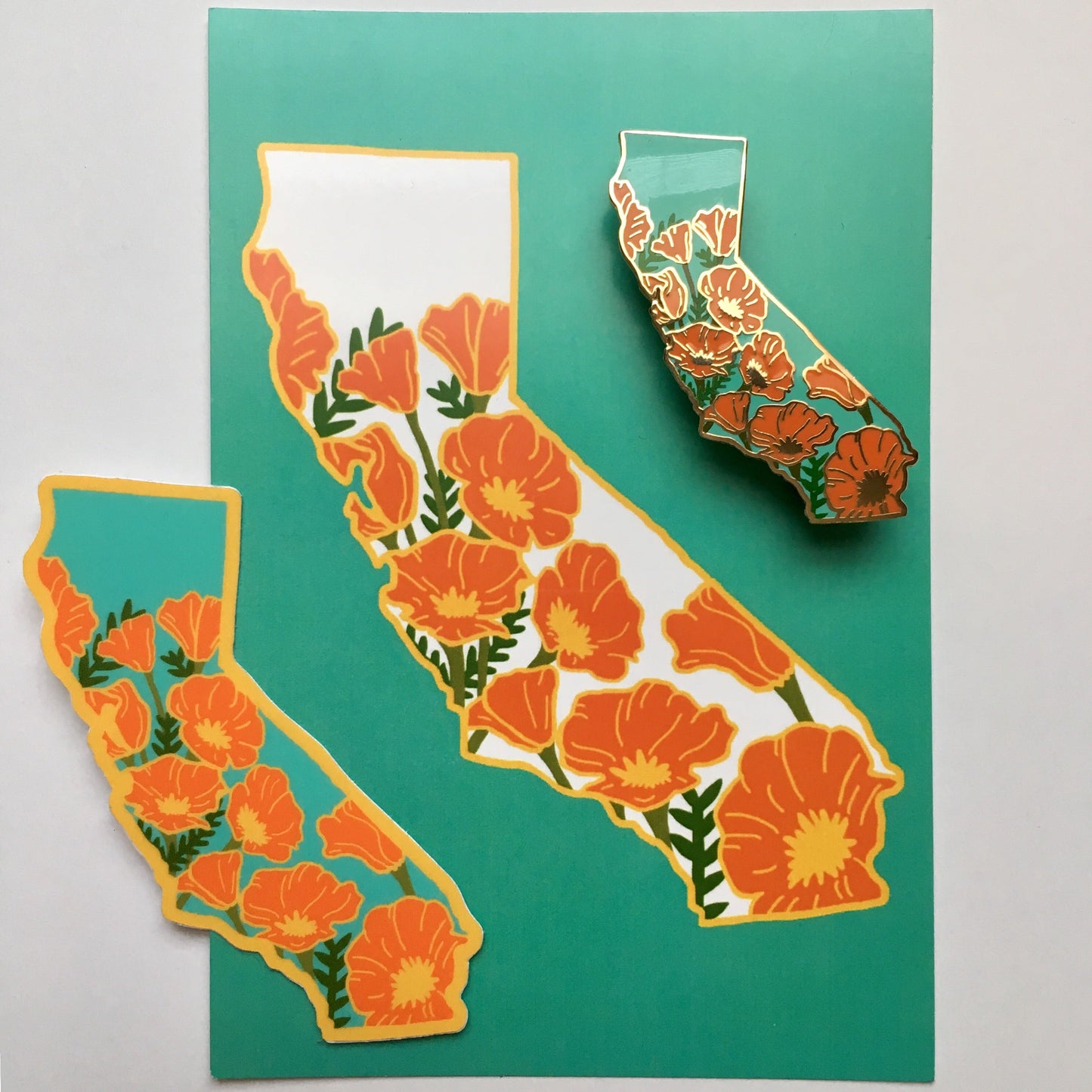 California Poppy - 4 x 6" Print - Postcard