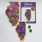 Illinois Violet - State Flower Embroidered Patch
