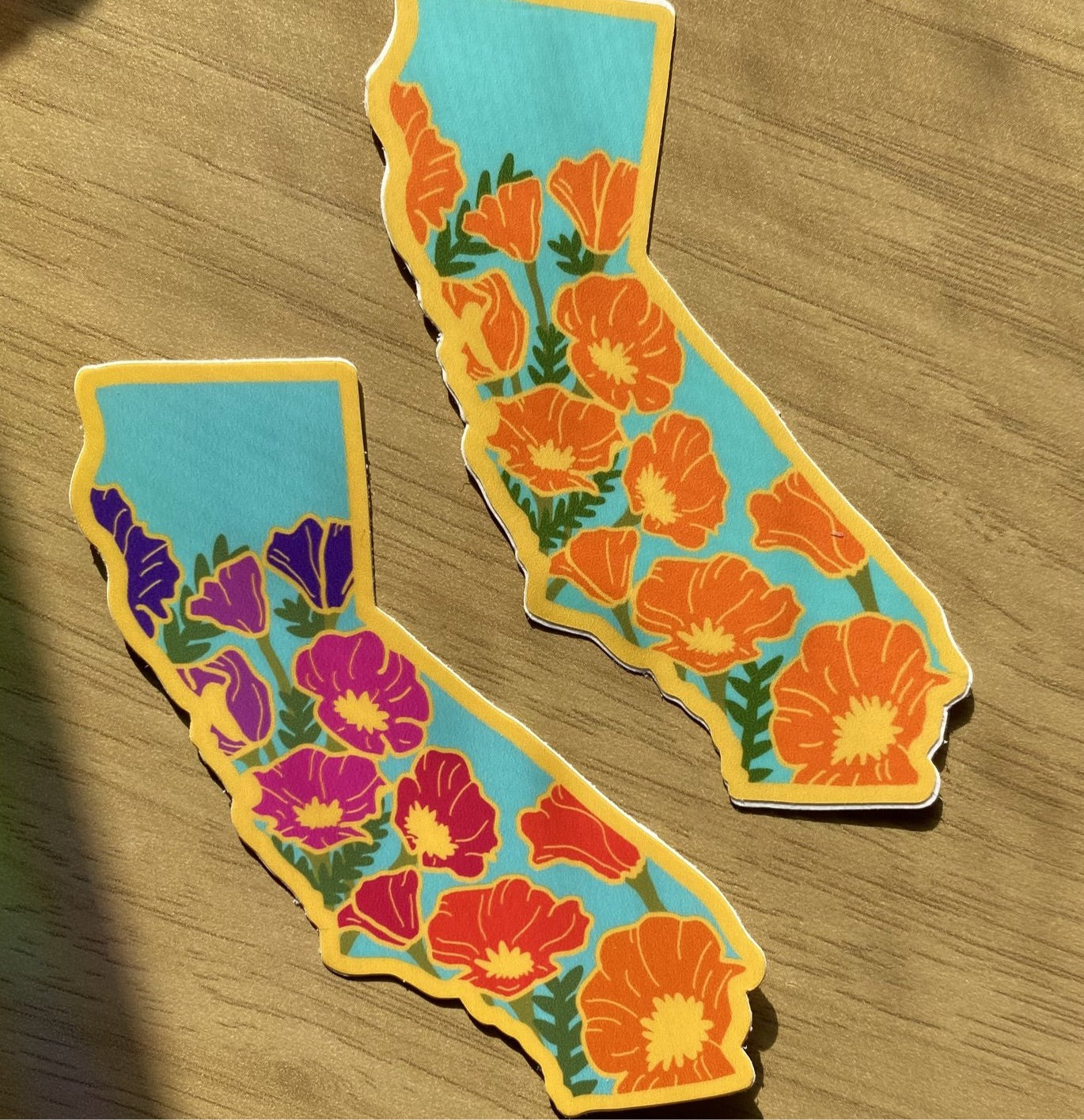California Poppy SUNSET Variant - 3" Vinyl Sticker