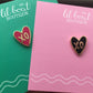 xo Heart - Multiple Colors - Mini Board Filler pins - Hard Enamel Pin