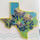 Texas Bluebonnet Embroidered Patch - State Flower Series