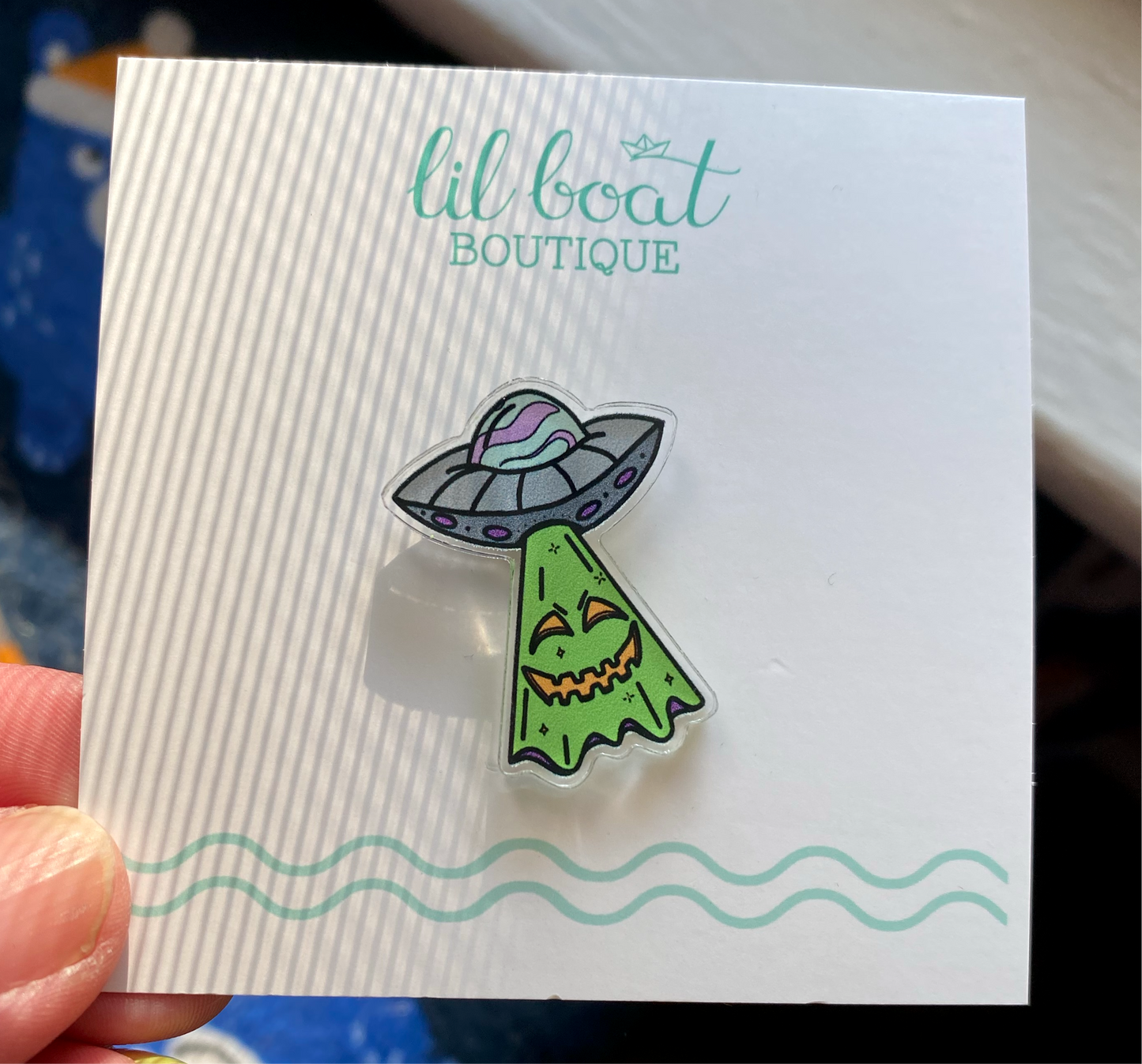 UF’O’Lantern *Acrylic* Pin w/ free mystery sticker