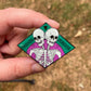 Friends Forever - Party Variant - Spooky Halloween Skeleton Enamel Pin