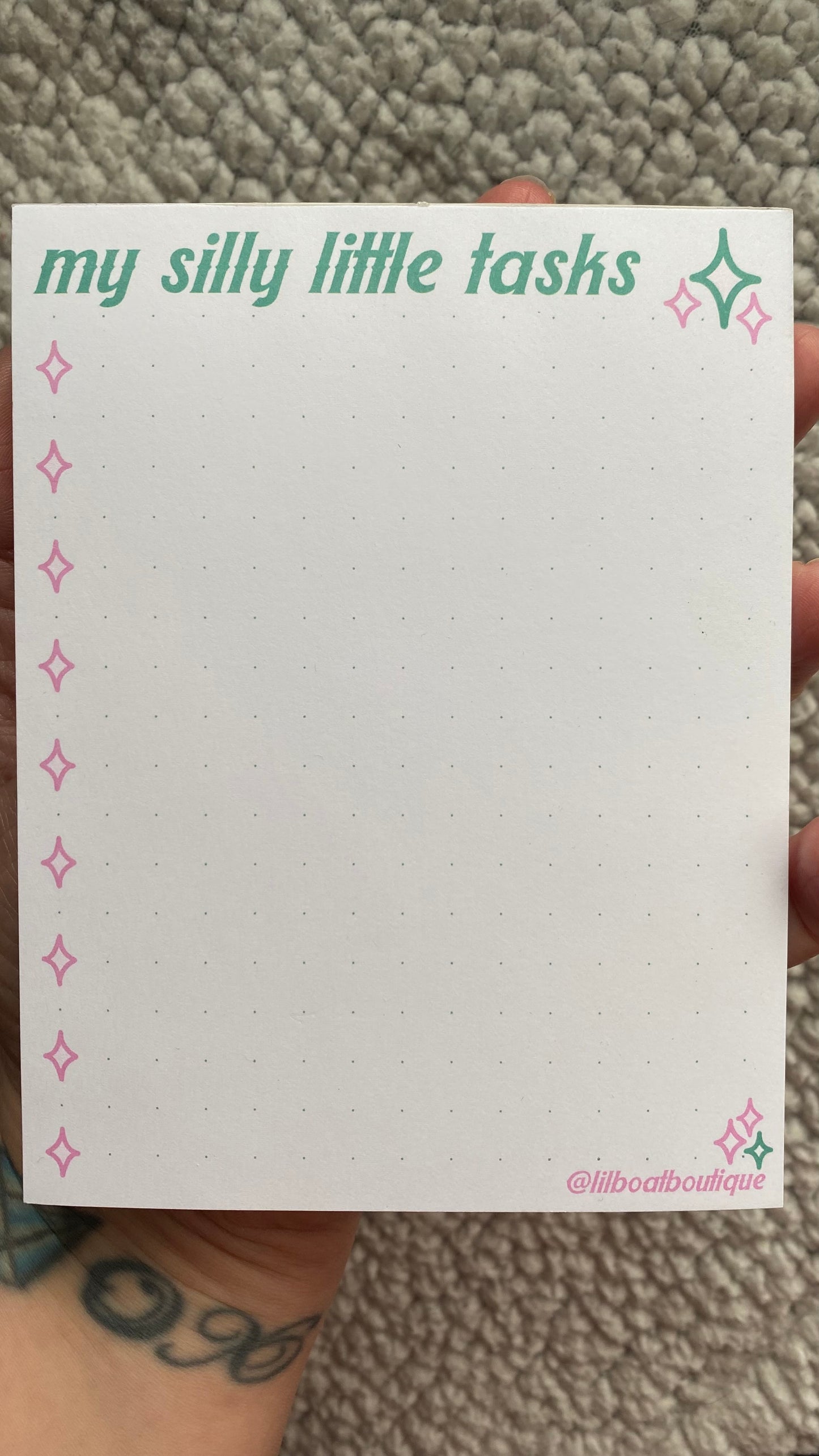 Silly Little Tasks Notepad - Notepad Only