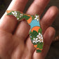 Florida Orange Blossom Enamel Pin - State Flower Series FL