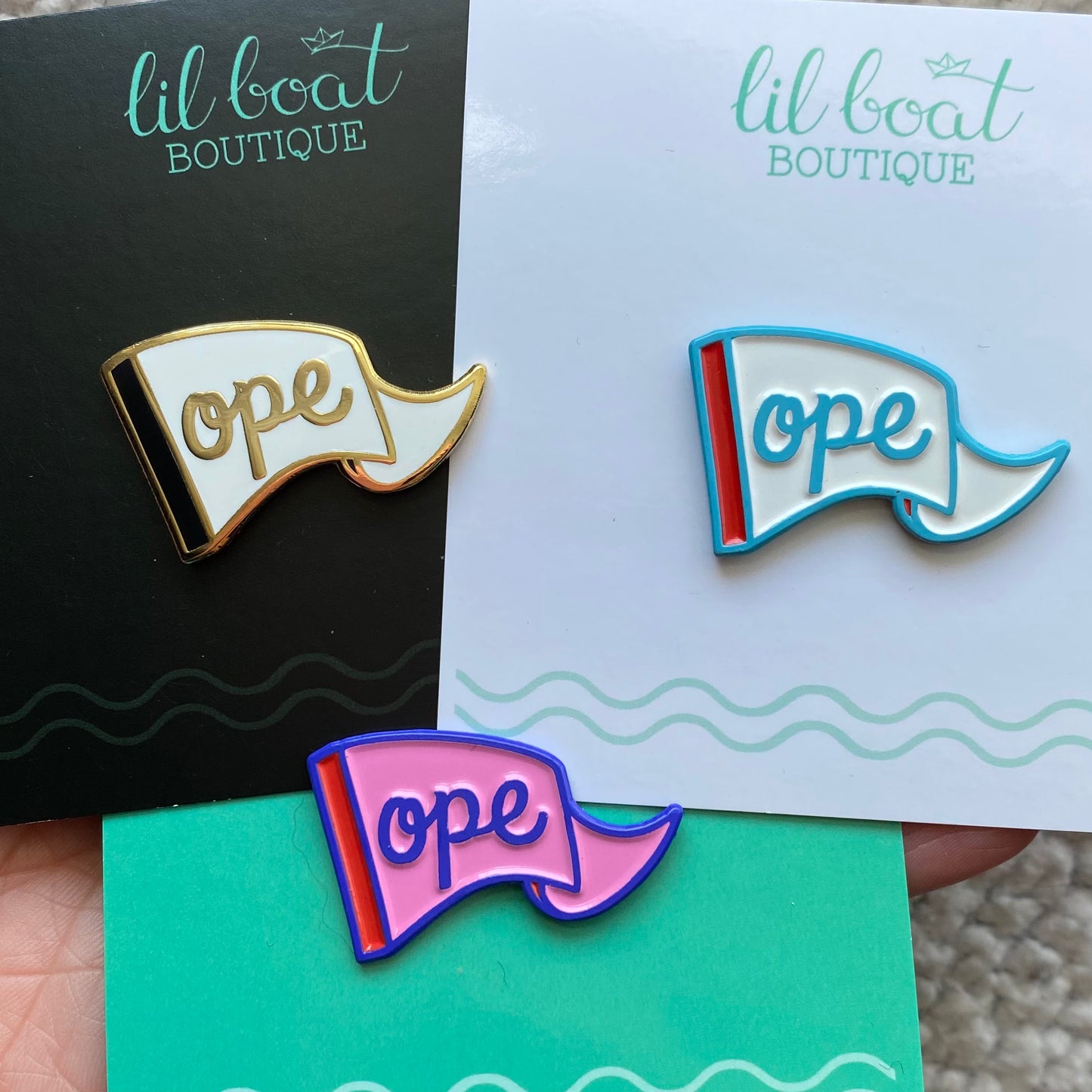 Ope Enamel Pin - Soft Enamel Pin