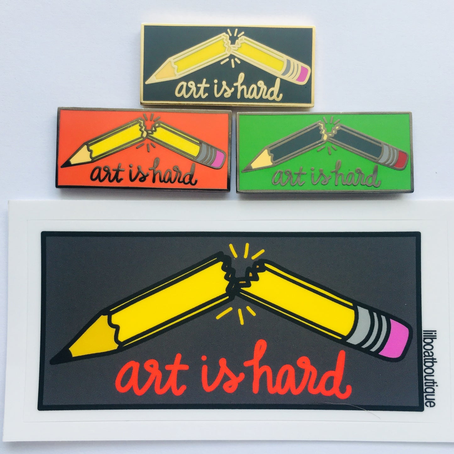 Art Is Hard Vinyl Sticker