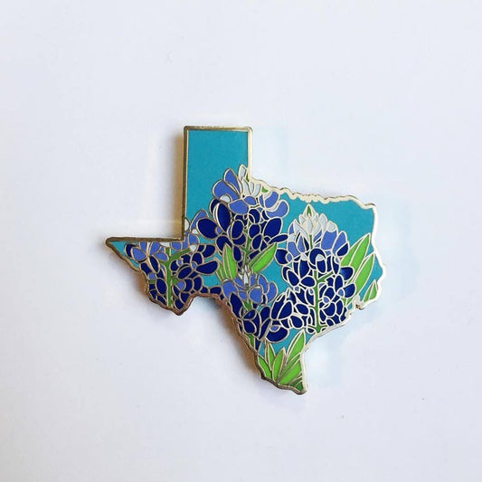 Texas Bluebonnet - State Flower Hard Enamel Pin