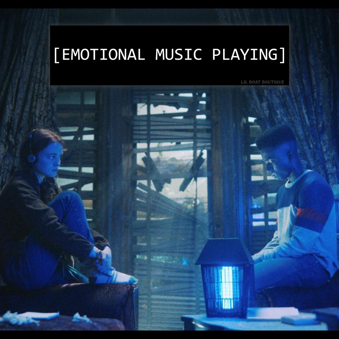 [Emotional Music Playing] - Bumper Sticker - CC closed captions